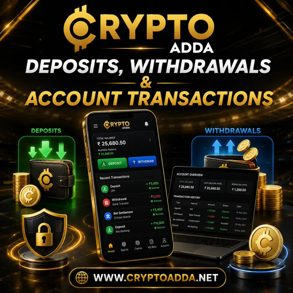 Deposits, Withdrawals & Account Transactions